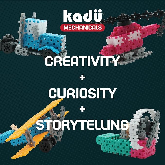 KADÜ Mechanicals 300 Piece Off-Road Purple Kids Age 6+ Building Blocks | Creative Mini Sensory Construction Puzzle tiles - Open Ended Play Gift Boys + Girls - Classroom Homeschool Manipulatives