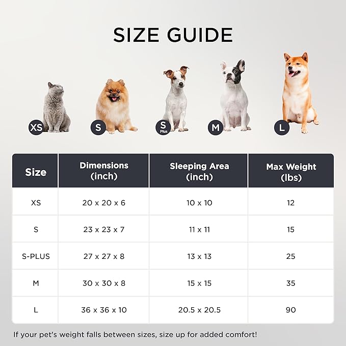 Bedsure Donut Large Dog Bed 23x23x7 inches with Waterproof Dog Blankets for Medium Dogs 25"x35", Cream