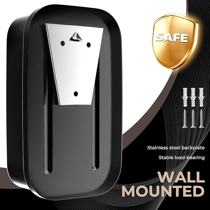 Commercial Soap Dispenser Wall Mount Stainless Steel Soap Dispensers Liquid Manual Anti-Leak Pump Hand Soap Dispenser for Bathroom Kitchen Black (35 fl.oz./1000ml)