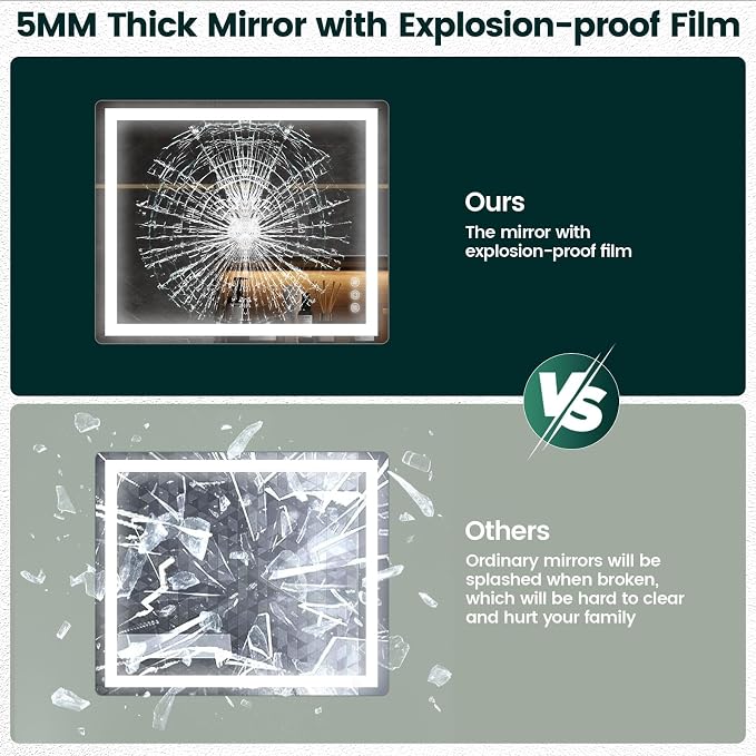 Memobarco 30"x 36" Bathroom Mirror