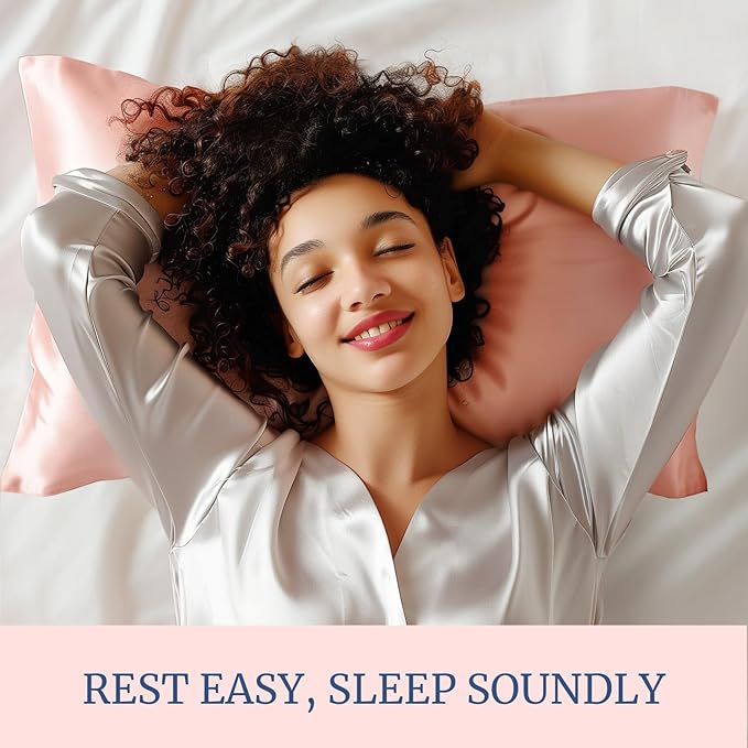 BEDELITE Satin Pillowcase for Hair and Skin, Super Soft Similar to Silk Pillow Cases 4 Pack with Envelope Closure, Cooling Pillowcases for Women Men (20"x40" King Size, Coral)