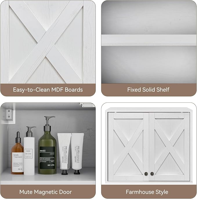YOURLITE Laundry Cabinet, Medicine Cabinet, Bathroom Kitchen Storage Wall