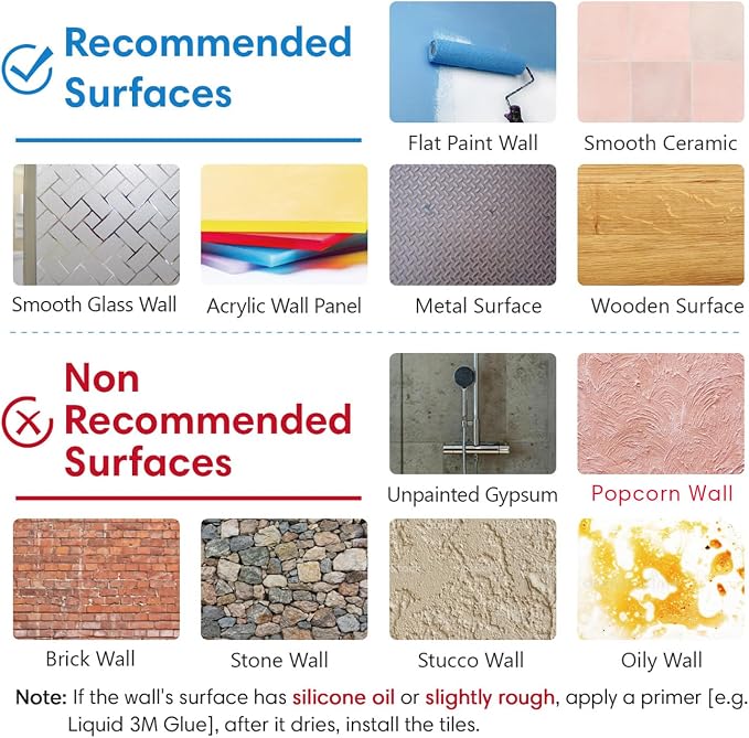 COMSTICKC Peel and Stick Faux Stone Wall Sticker Wall Panels, Not Real Stone