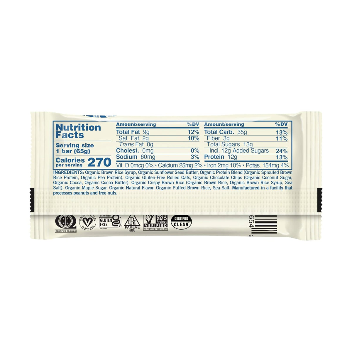 GoMacro Macrobar, Oatmeal Chocolate Chip, 2.3 Ounce