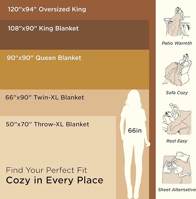 Bedsure 100% Cotton Blanket Twin XL Size for Bed - Breathable and Lightweight, Soft Cozy Textured Herringbone Woven Blanket for Summer Spring, Teal, 66x90 inches