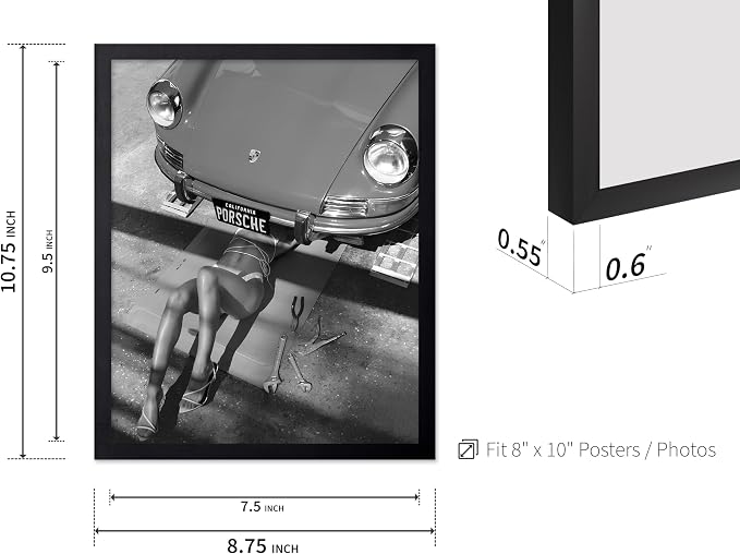 Poster Master Woman Under Classic Car Poster