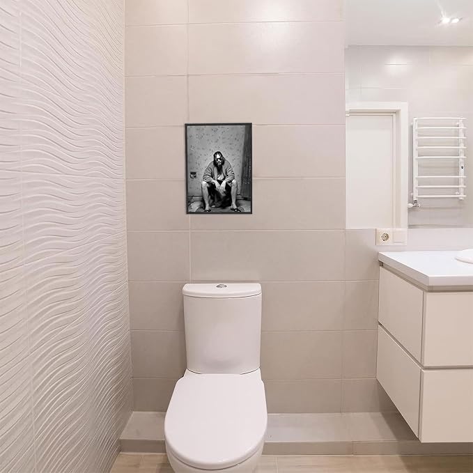 Funny Bathroom Decor Wall Art Set of 4, Dumb & Dumber Comedy Movie Posters