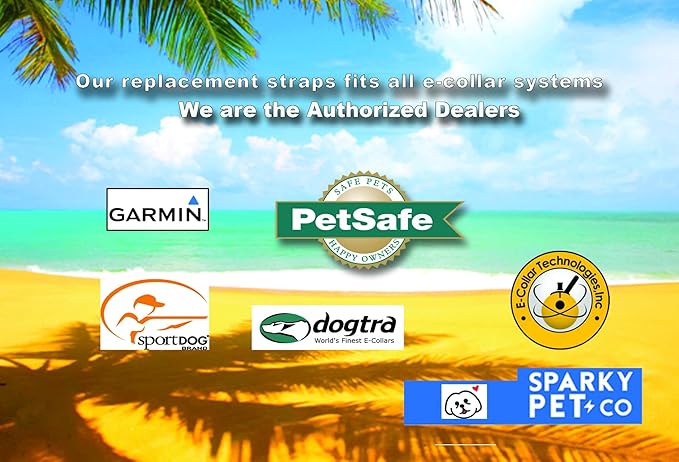 Sparky Pet Co - Surefit ECollar Strap - Bungee Dog Collar - Waterproof - Adjustable - Secure Nexus Wheel Lock - for Electronic Training & Invisible Fence Systems - 3/4" (Orange Camo)