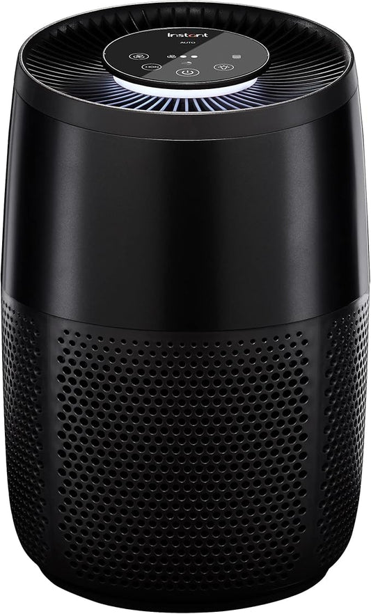 Instant HEPA Quiet Air Purifier, From the Makers of Instant Pot with Plasma Ion Technology for Rooms up to 630ft2, removes 99% of Dust, Smoke, Odors, Pollen & Pet Hair, for Bedrooms, Offices, Charcoal