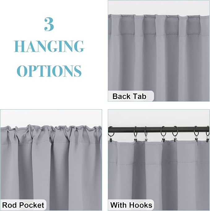 RYB HOME Blackout Curtains & Drapes