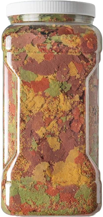 Aquatic Foods Inc. Tropical Fish Premium Flakes for All Community Tropical Fish, Cichlids and Pond Fish. Aquatic Foods Premium Flakes…2oz Small Jar