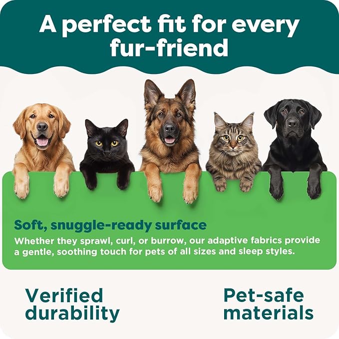FurHaven Orthopedic Dog Bed for Large Dogs, Luxe Lounger Contour Mattress with Solid Orthopedic Foam Slab for Joint Support, Removable Washable Cover, Large, Plush Suede, Gray