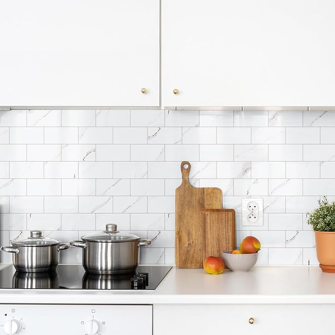 StyloVue 4 Pieces Peel and Stick Backsplash