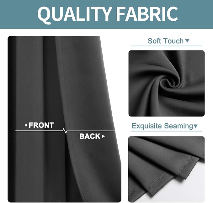ChrisDowa Grommet Room Darkening Curtains