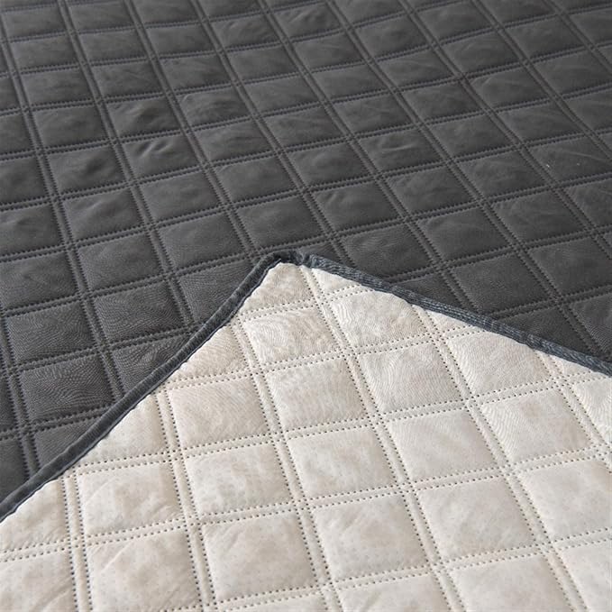 GIBZ Waterproof Dog Bed Cover Anti Slip Pet Furniture Protector Blanket Washable Thick Quilted Mat, Navy Blue, 76.2x177.8cm