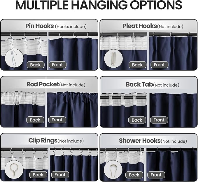 2 Pages Privacy Curtains for Windows