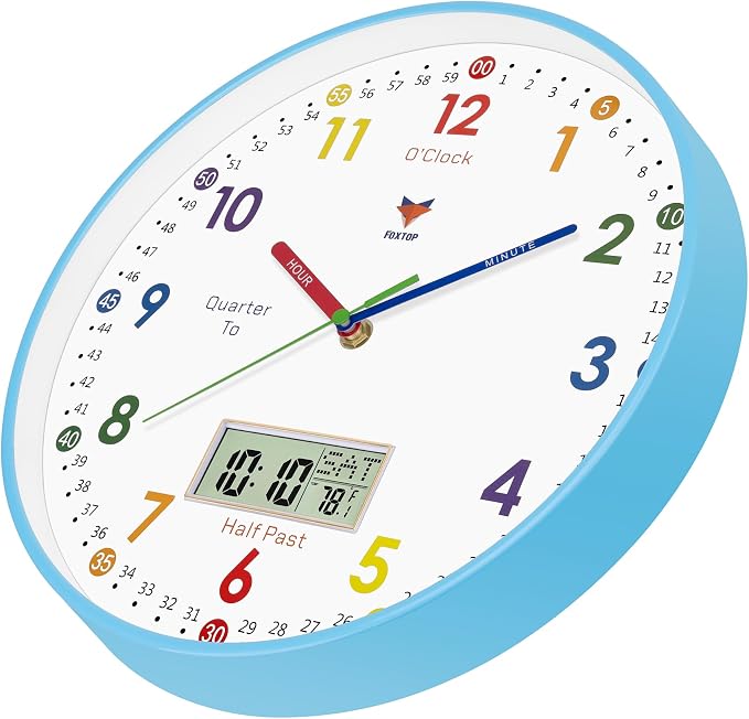 Foxtop Digital and Analog Learning Clock