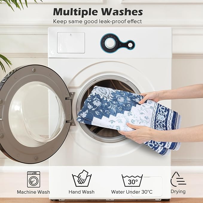INVENHO 2PACK Washable Pee Pads for Dogs 60"x48" Reusable Dog Pads Extra Large Upgrade Non-Slip Dog Pee Pads Heavy Absorbency Puppy Pee Pads Quick Dry Whelping Pads/Waterproof Puppy Training Pad
