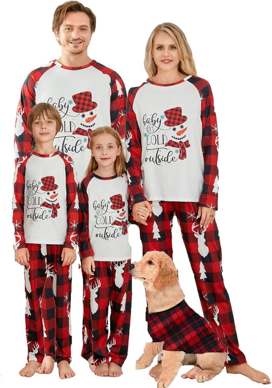 Matching Family Christmas Pajamas Set - Xmas Sleepwear PJs