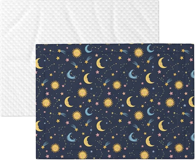 Double Sided Plush Pet Blanket with Cozy Dot Texture and Smooth Reverse, Colorful Stars, Reversible Throw for Dogs Cats on Couches Beds Crates