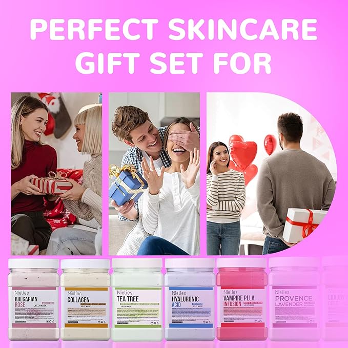 Jelly Mask for Faiclal Professional, Jelly Mask for Powder For Instant Hydration, Vegan Peel Off Face Mask, For Cleaning, Moisturizing (Vitamic C)