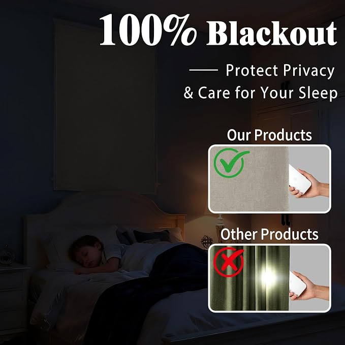 Self-Adhesive 100% Blackout Curtain