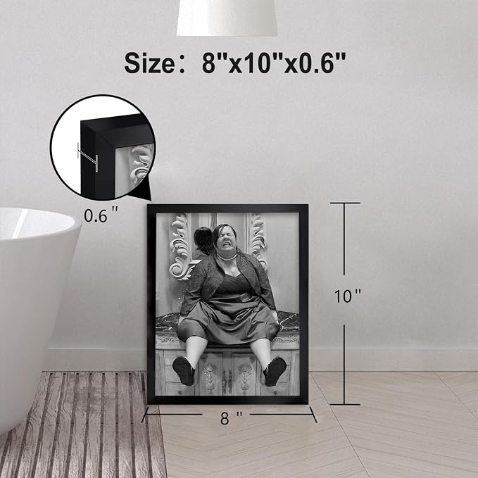 Framed Funny Bathroom Canvas Wall Art, Funny Wall Art Bathroom Sign, Modern