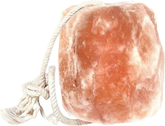 Animal Himalayan Salt Lick on Rope for Horses, Deer, Rabbits, Cows and Other Livestock | Lick Salt for Deer | Digestive Aid for Animals | Horse Treats (Horse-6LB)