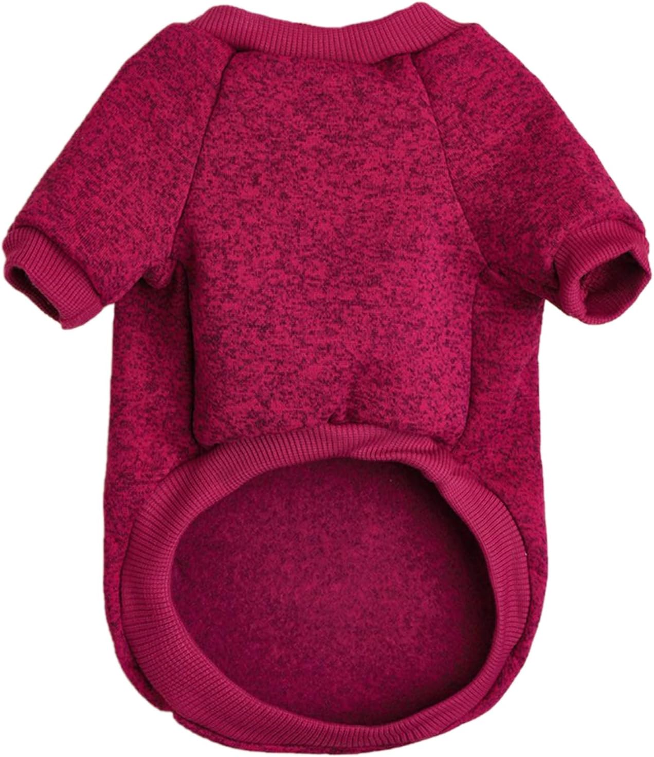 Jecikelon Dog Clothes Dogs Sweater Soft Puppies Clothing Winter Puppy Sweaters Warm Outfit for Dogs Small XXS XS Cat Apparel (Wine red, S)