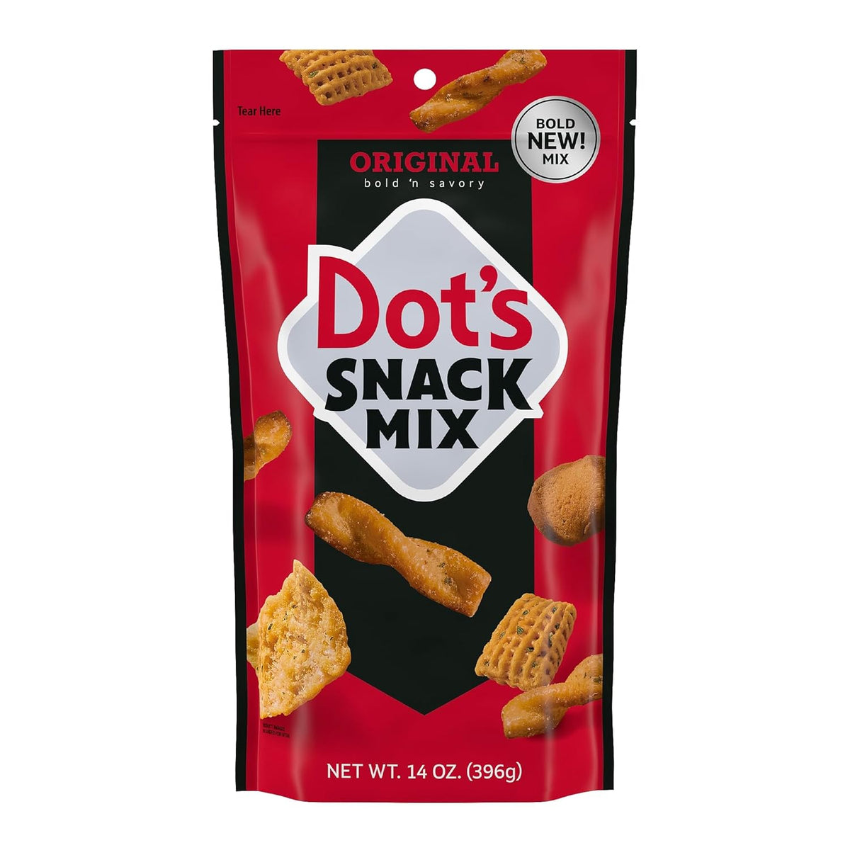 Dot's Pretzels Original Seasoned Pretzel Twist Snack Mix, 14 oz Bag