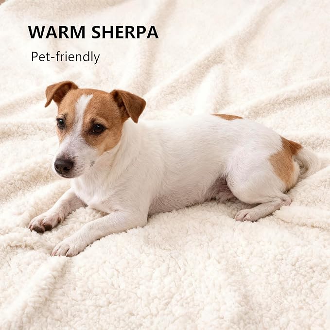 Waterproof Dog Blanket for Small Dog, Leak Proof Pet Couch Sherpa Throw Blankets for Cat, Reversible Sofa Bed Protector Machine Washable-25 x35,Orange