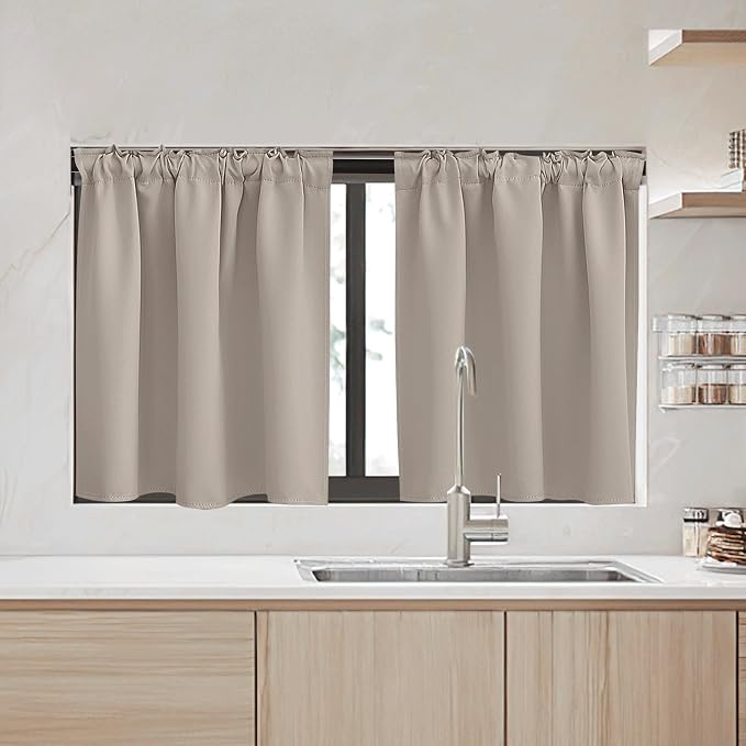 RYB HOME Small Window Curtains
