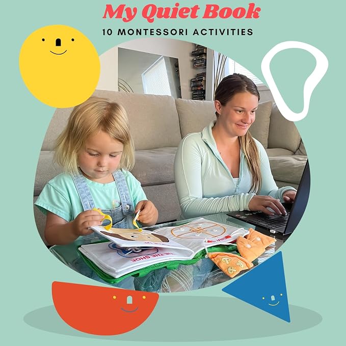 My Quiet Book for Toddlers (Pack of 2) - Travel Essentials for Toddlers 1-3