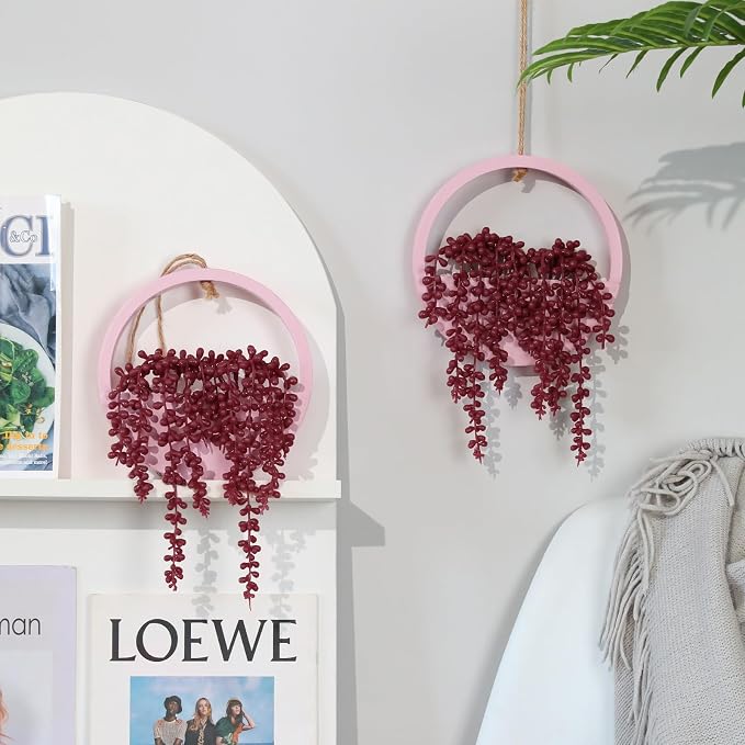 Artificial Hanging Plants Hanging Planter Fake Succulents Artificial String of