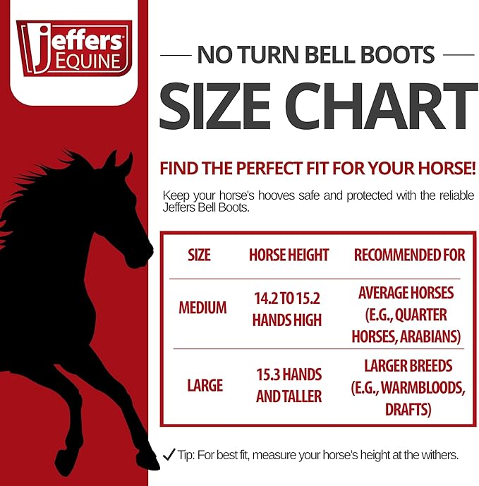 Jeffers Expression No Turn Bell Boots for Horses - Skater Cowgirl, Large | Shock Absorbing Hoof Protection | Secure Double Hook & Loop Closure, Perfect for Turnout, Training, & Riding - 1 Pair
