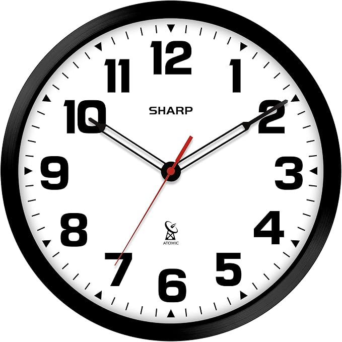Sharp Atomic Analog Wall Clock