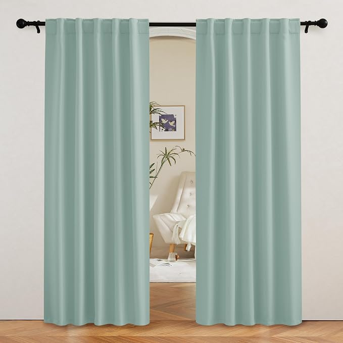 RYB HOME Coastal Blackout Curtains