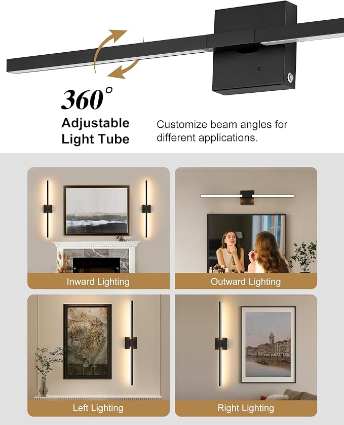 8000mAh Battery Operated Wall Sconce