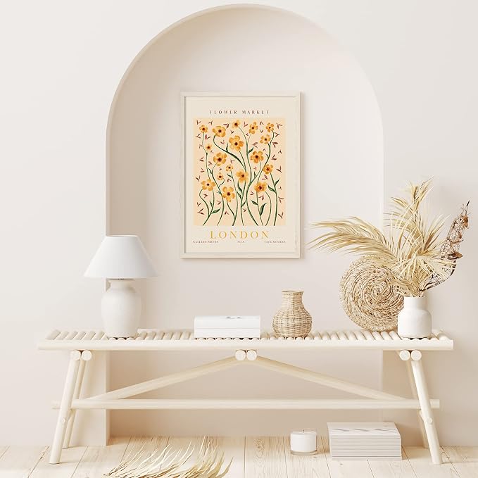 AnyDesign 9 Pcs Flower Market Decoration Matisse Wall Art Prints Floral Poster
