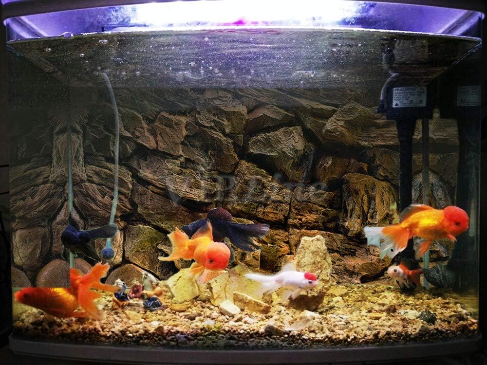 Rock Wall Aquarium Background Poster PVC Fish Tank Decor Landscape 24 36 48 72 (36" x 12"/ 91 x 30cm)