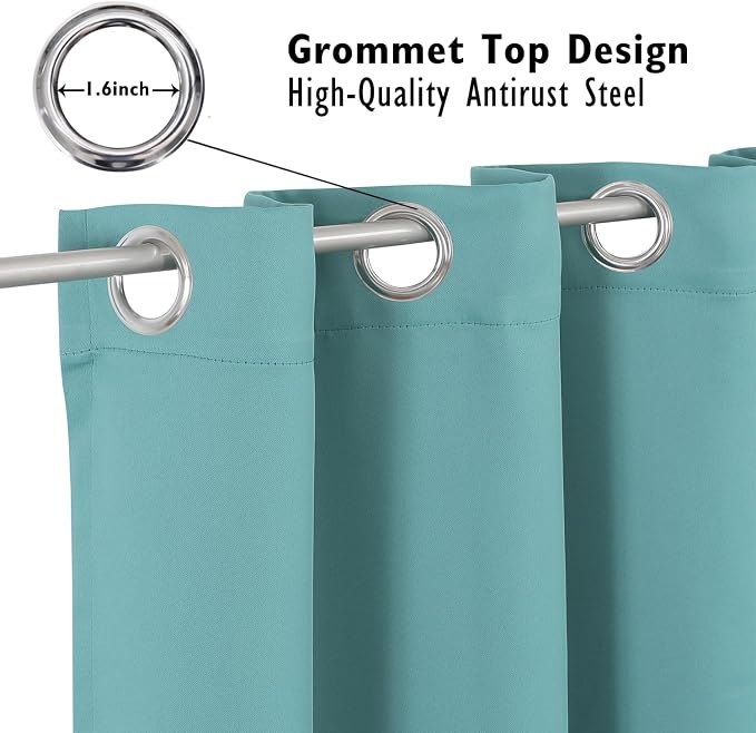 ChrisDowa Blackout Curtains 108 inches Long