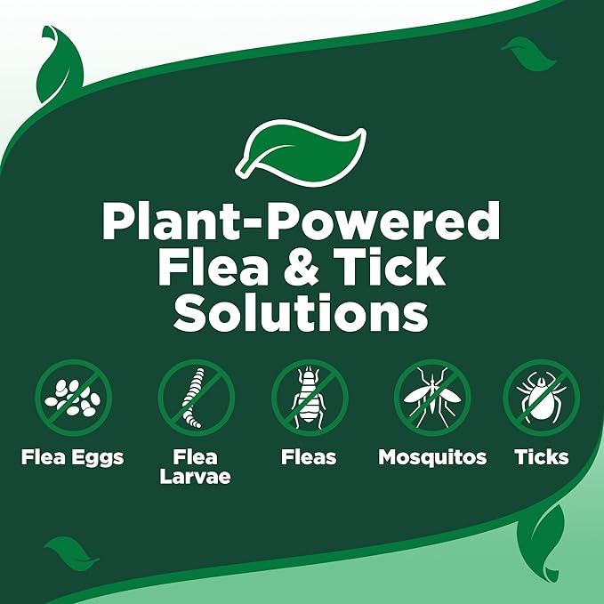 Vet’s Best Flea and Tick Home Spray – Plant-Based Flea and Tick Treatment for Dogs and Indoor Use – Natural Spray with Essential Oils for Flea Control in Home – 32 oz Bottles, 2 Pack