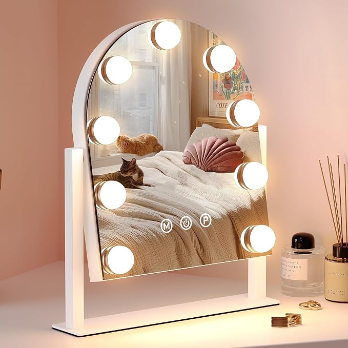 ZL ZELing Makeup Mirror with Lights, Vanity Mirror with Lights, Lighted Makeup