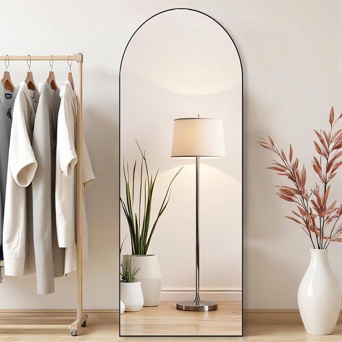 Arched Mirror Full Length, Upgraded 21"x64" Body Wall Mirrors