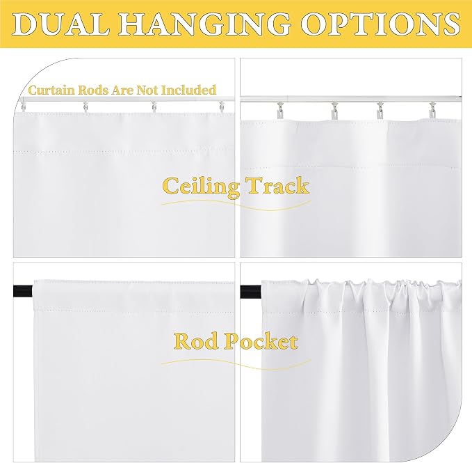 NICETOWN 1 Panel Room Darkening Door Curtains