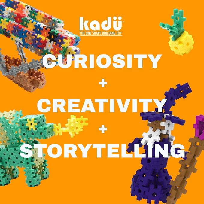 KADÜ Snake 250 Piece Set - STEM/STEAM Building + Construction Toy, for Open + Imaginative Play Ages 5+ | Creative Mini Sensory Construction Puzzle tiles - Open Ended Play Gift Boys + Girls - Classroom Homeschool Manipulatives