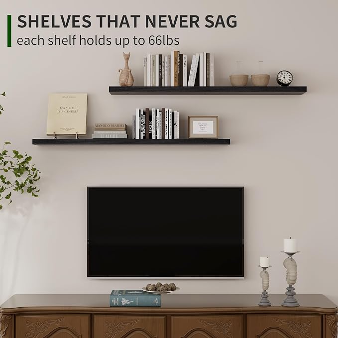 Marsmiles Wood Floating Shelves