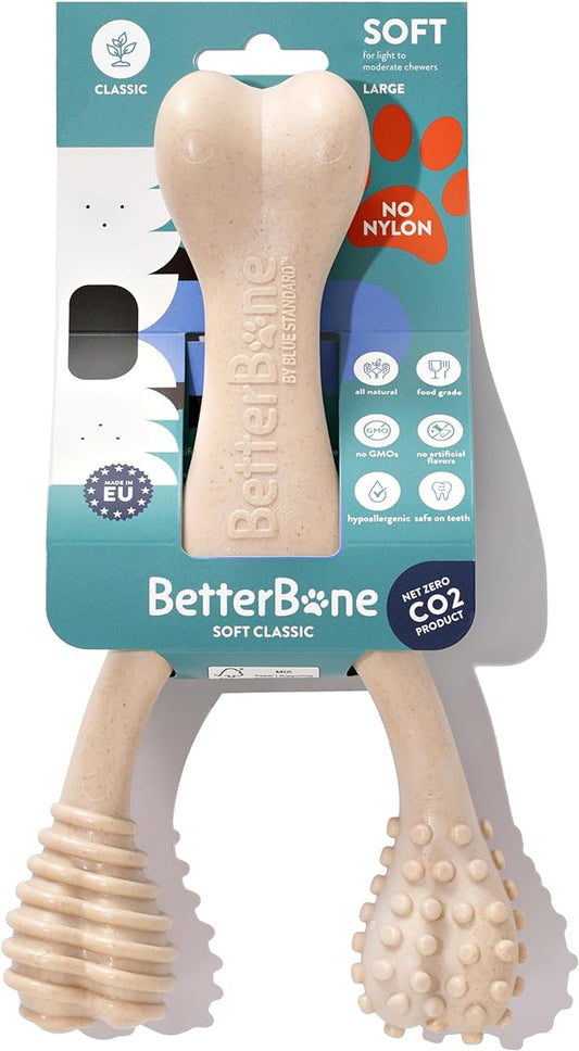 BetterBone - Soft Density - Ideal for Light to Moderate Chewers - All-Natural, Nylon-Free Dog Chew Toys - Non-Toxic, Promotes Dental Health, Splinter-Resistant, Sustainably Made