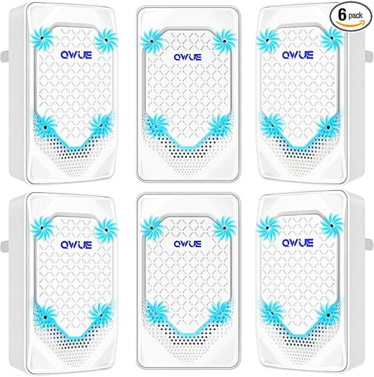Plug in Air Ionizer 6-Pack, Negative Ion Air Purifier Plug In, Mini Filterless Air Freshener Quiet Air Cleaner Portable Air Purifiers Odors Smoke for Home Office, Bedroom, Bathroom