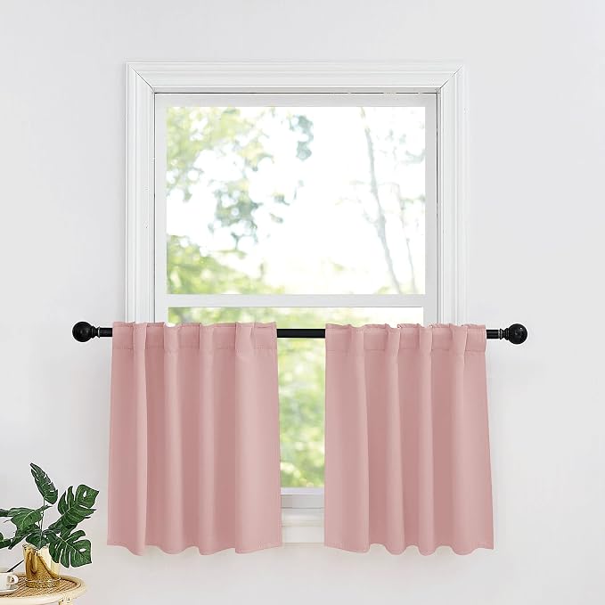 RYB HOME Kitchen Window Curtains Over Sink
